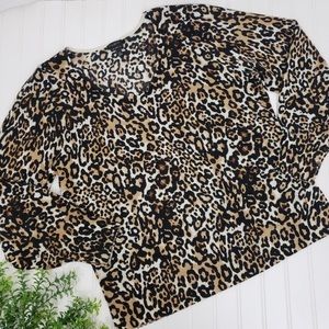 Size L Talbots Leopard print sweater. NWOT